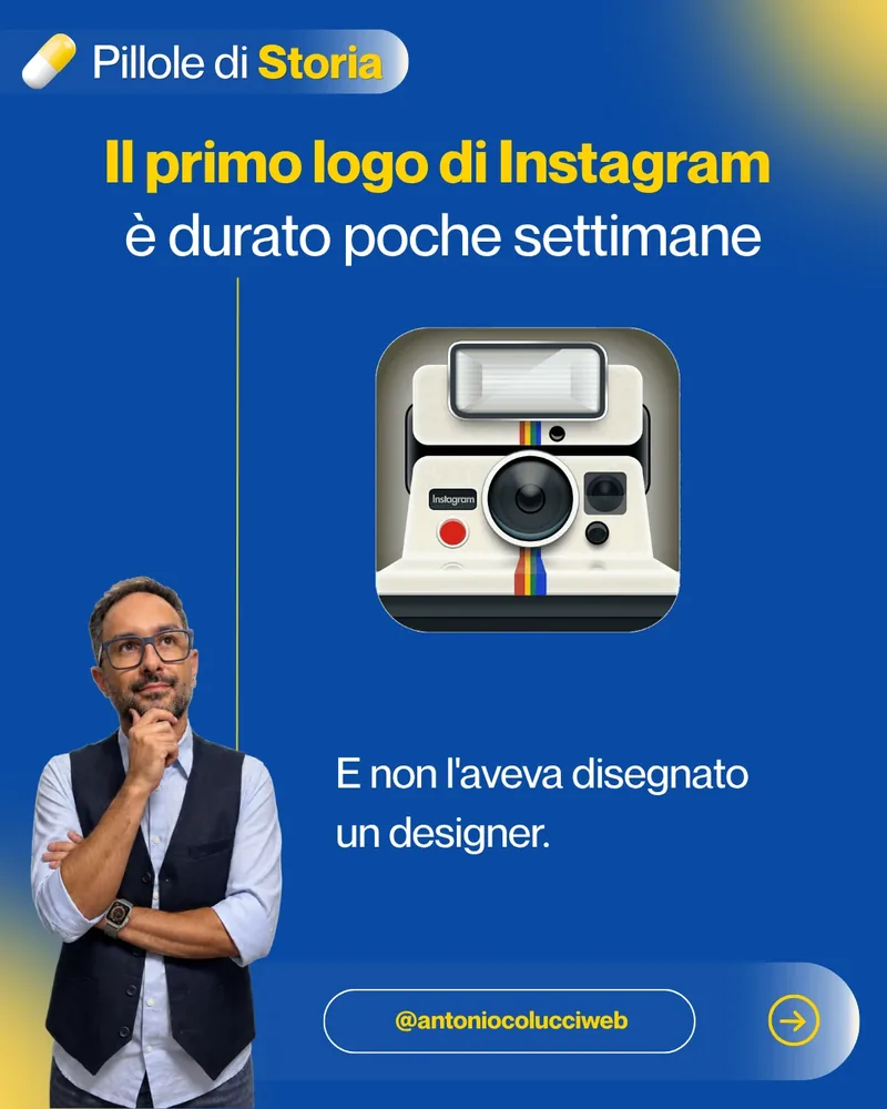 Il primo logo di Instagram è durato poche settimane